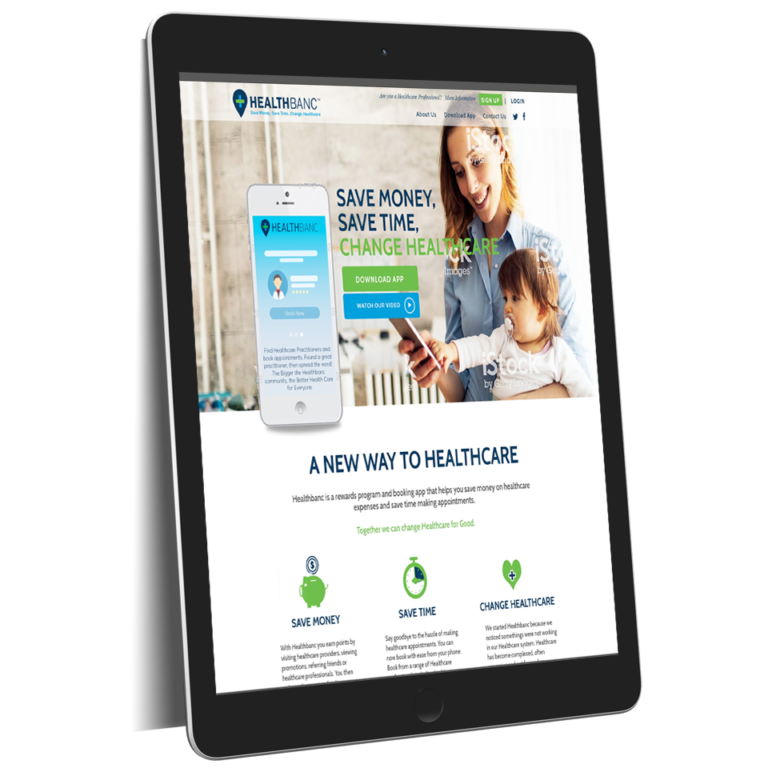 About healthbanc website design