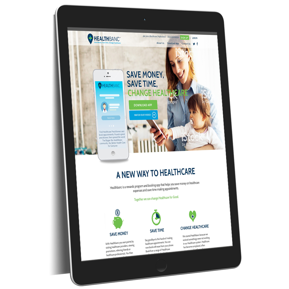 Portfolio healthbanc website design
